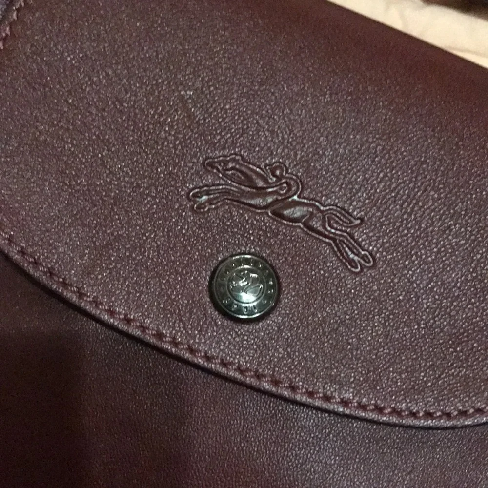 Longchamp leather cross-body duffel - Picture 3 of 12